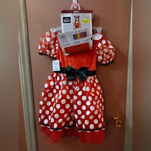 Disney Other - Nwt girls size small 6/6x Disney Minnie Mouse Halloween dress up costume dress